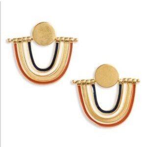 Madewell Gold and Multicolor Earrings